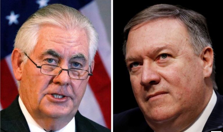 Trump Fires Top Diplomat Tillerson After Clashes, Taps Pompeo